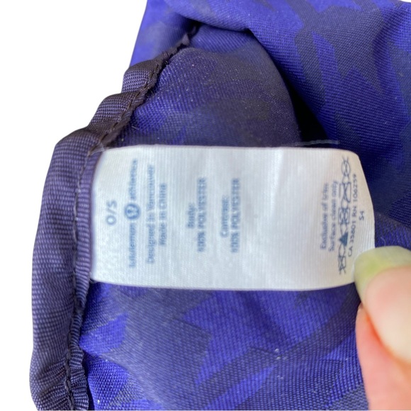 Lululemon Royal Blue Yoga Mat Bag with Mesh Pocket and carrier strap EUC - Picture 6 of 8